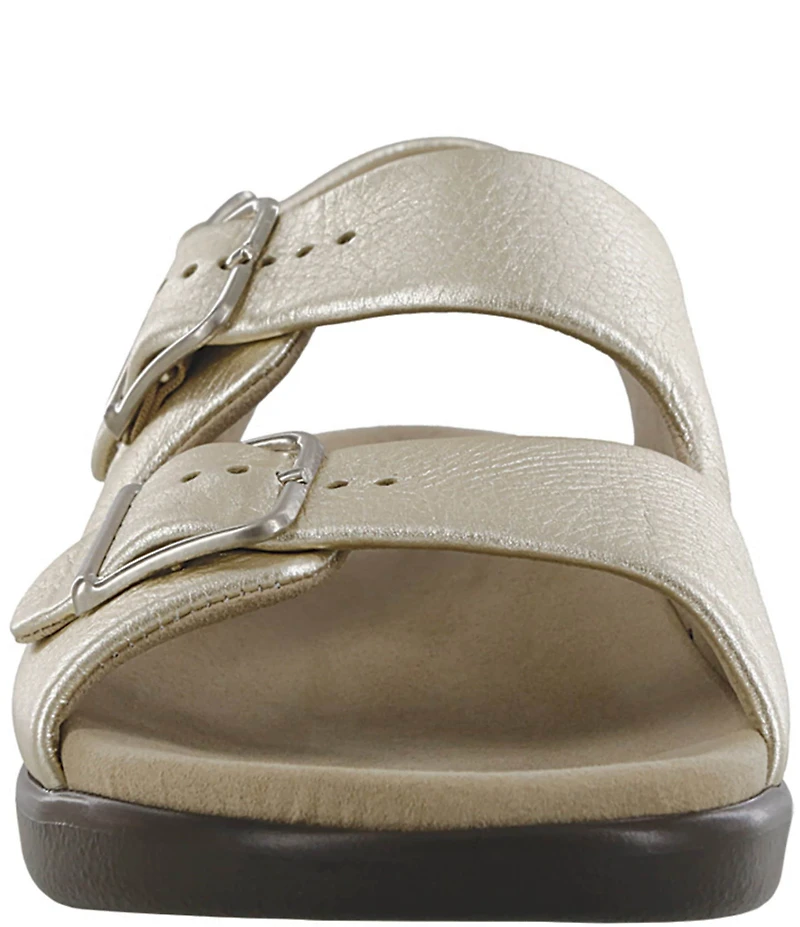 SAS Relaxed Leather Buckle Strap Dad Sandals