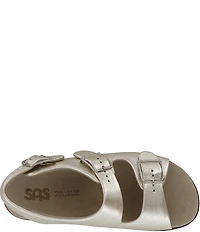 SAS Relaxed Leather Buckle Strap Dad Sandals