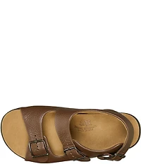 SAS Relaxed Leather Buckle Strap Dad Sandals