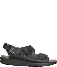 SAS Relaxed Leather Buckle Strap Dad Sandals