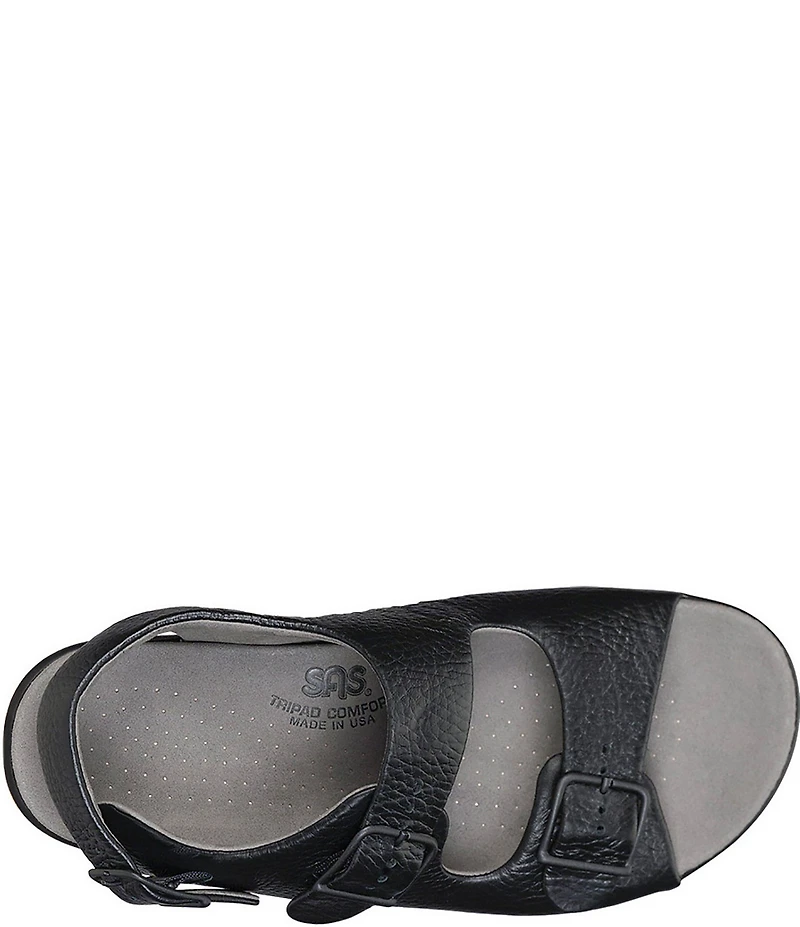 SAS Relaxed Leather Buckle Strap Dad Sandals