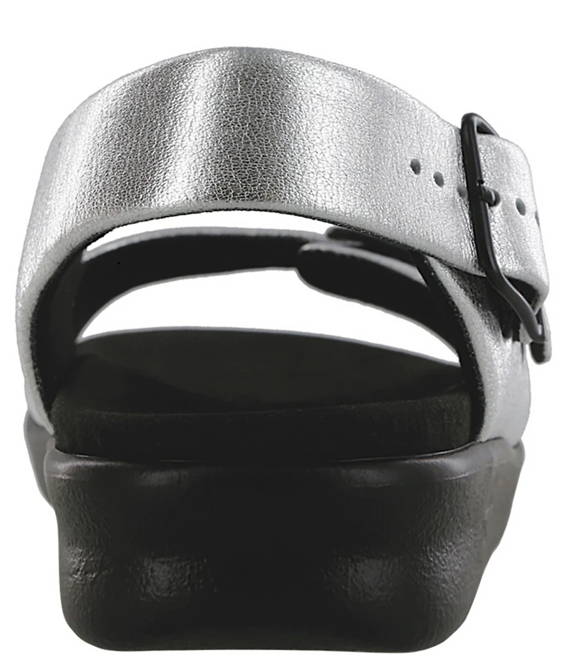 SAS Relaxed Leather Buckle Strap Sandals