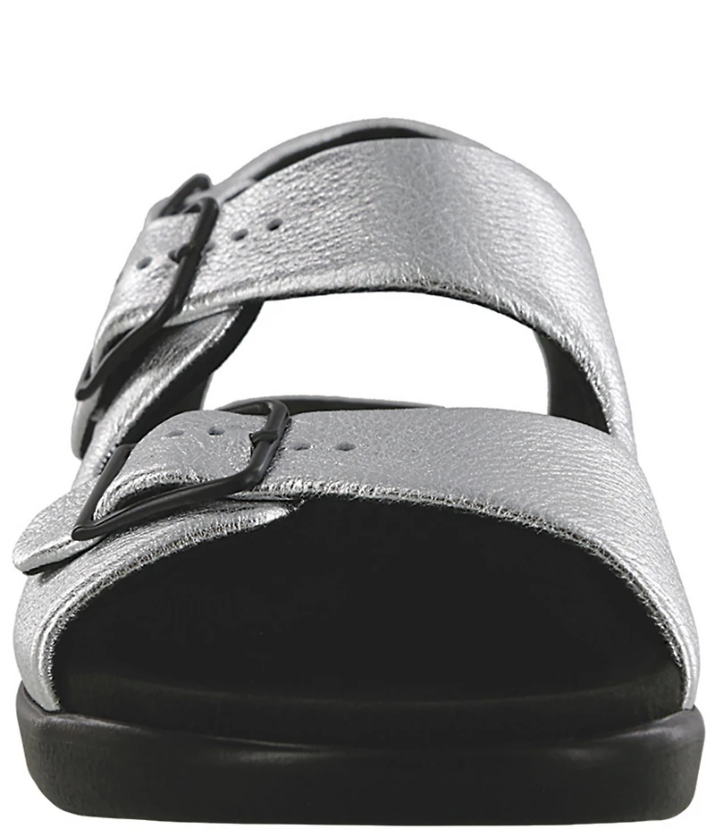 SAS Relaxed Leather Buckle Strap Sandals