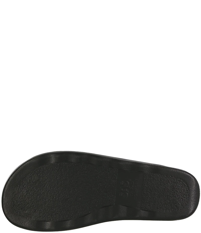 SAS Relaxed Leather Buckle Strap Sandals