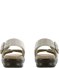 SAS Relaxed Printed Leather Buckle Strap Sandals