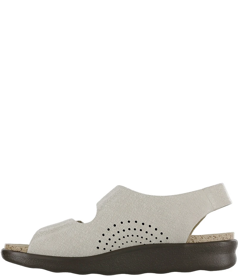 SAS Relaxed Printed Leather Buckle Strap Sandals