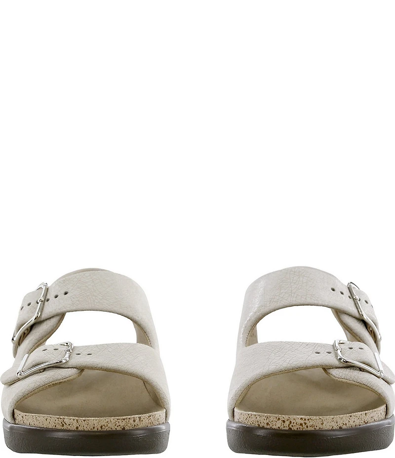 SAS Relaxed Printed Leather Buckle Strap Sandals