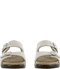 SAS Relaxed Printed Leather Buckle Strap Sandals