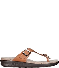 SAS Sanibel Leather Thong Wedge Sandals