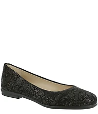 SAS Scenic Lace Print Leather Flats