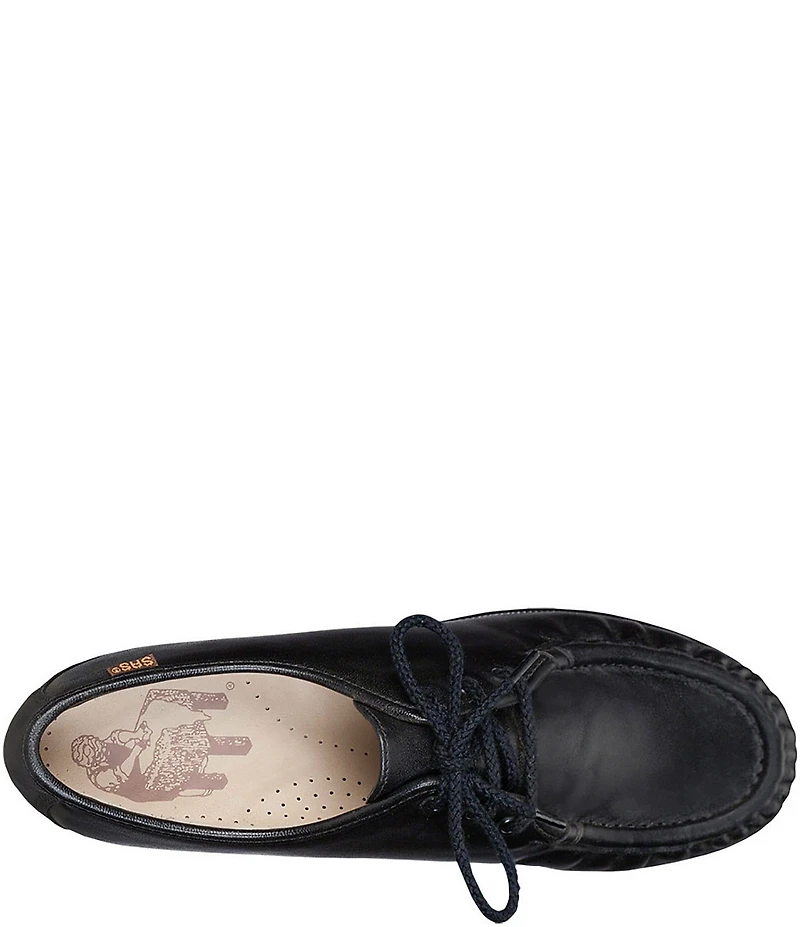 SAS Siesta Leather Wedge Oxfords
