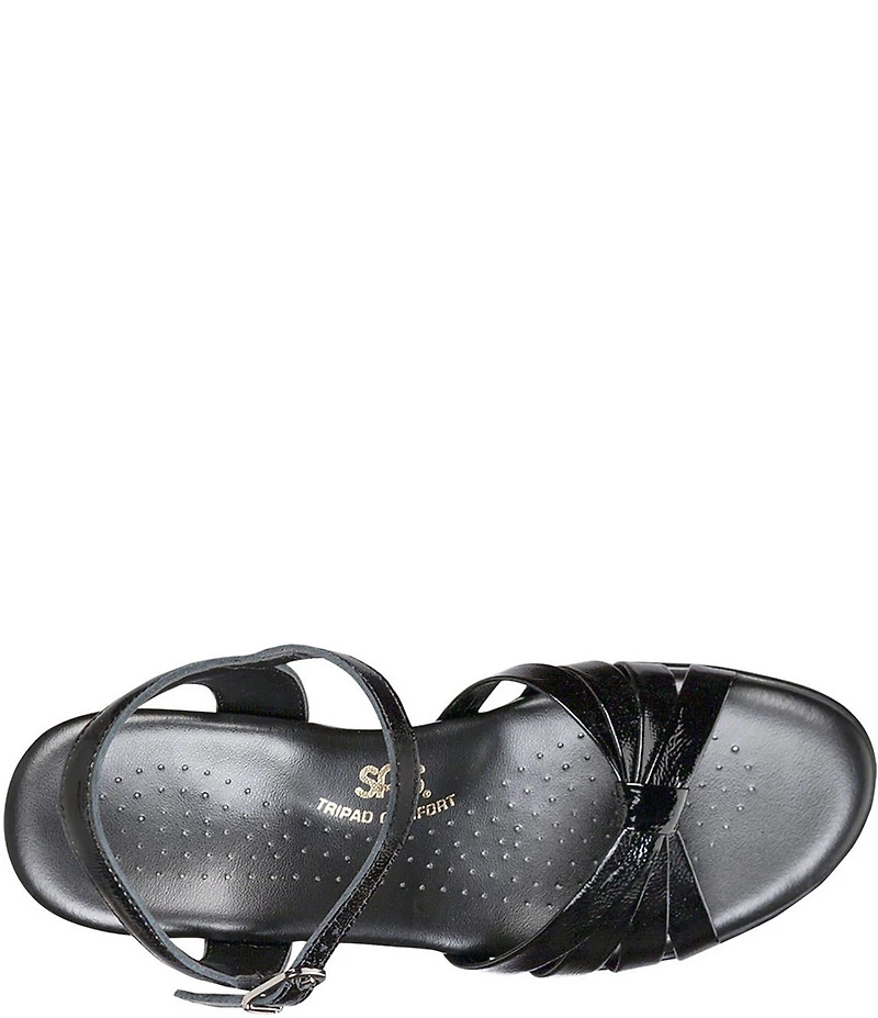 SAS Strappy Patent Wedge Sandals