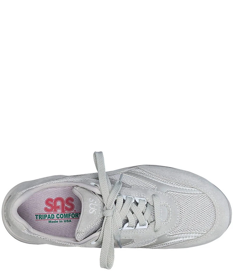 SAS Tour Leather and Mesh Wedge Sneakers