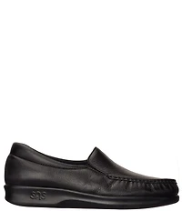 SAS Twin Leather Moc Toe Loafers