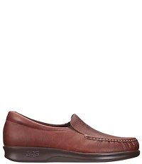 SAS Twin Leather Moc Toe Loafers