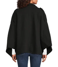 SASSO + SMYTH Belted Button Cape