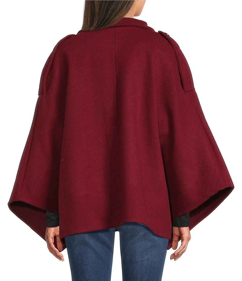 SASSO + SMYTH Belted Button Cape