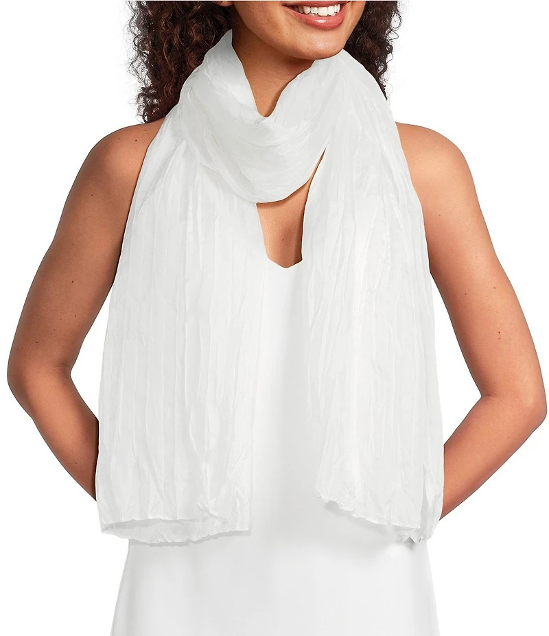 SASSO + SMYTH Crinkle Silk Scarf Wrap