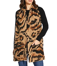 SASSO + SMYTH Leopard Print Scarf Oblong