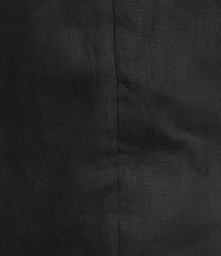 SASSO + SMYTH Linen V-Neck Short Sleeve Back Detail Top