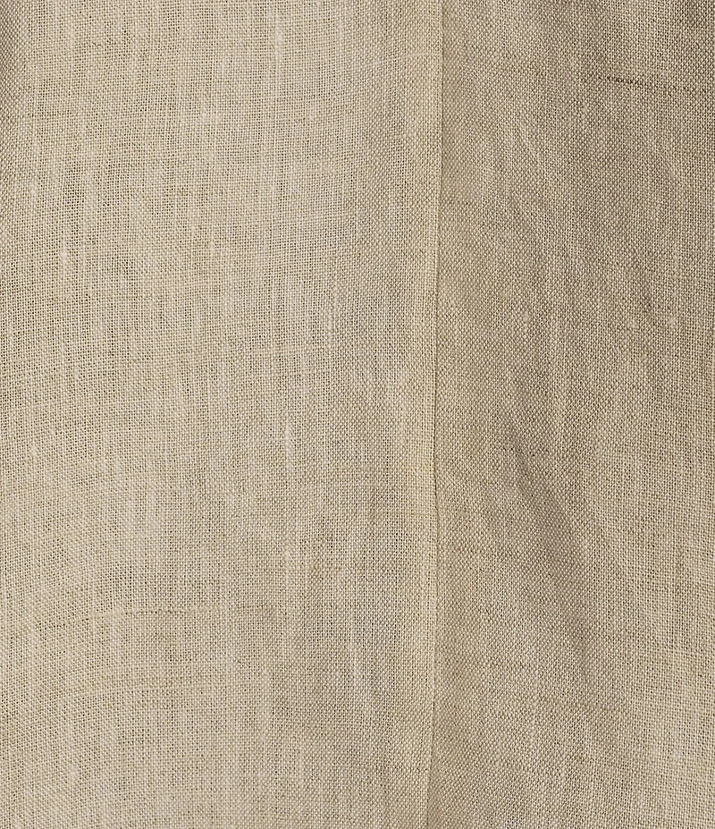 SASSO + SMYTH Linen V-Neck Short Sleeve Back Detail Top