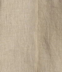 SASSO + SMYTH Linen V-Neck Short Sleeve Back Detail Top