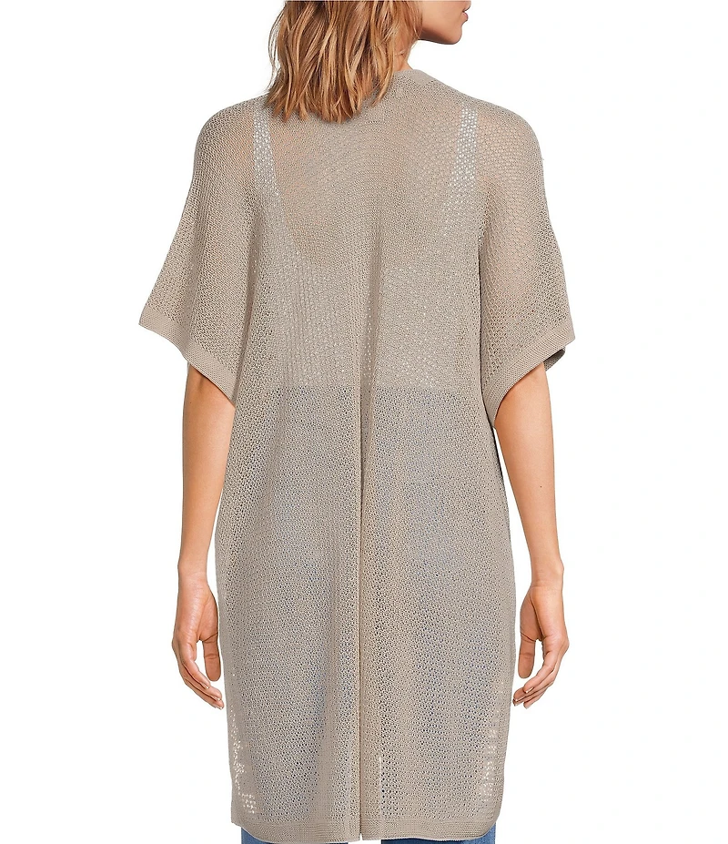 SASSO + SMYTH Open Weave Knit Kimono