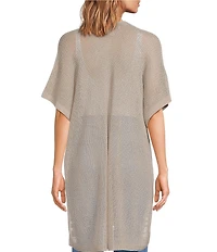 SASSO + SMYTH Open Weave Knit Kimono