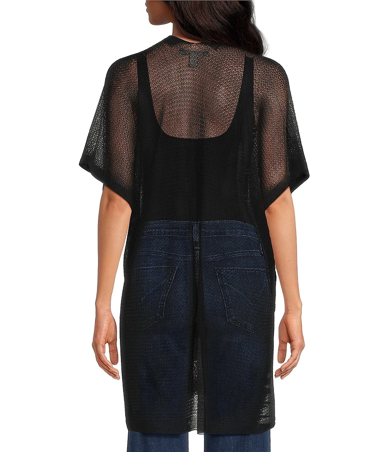 SASSO + SMYTH Open Weave Knit Kimono