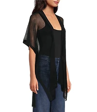 SASSO + SMYTH Open Weave Knit Kimono