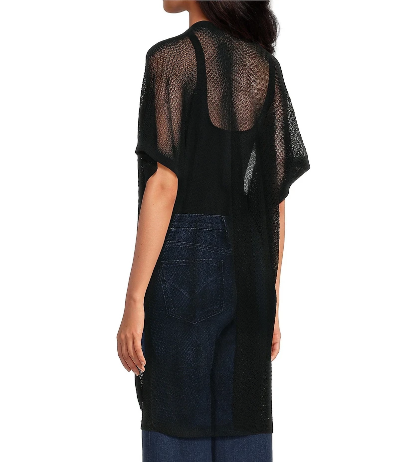 SASSO + SMYTH Open Weave Knit Kimono