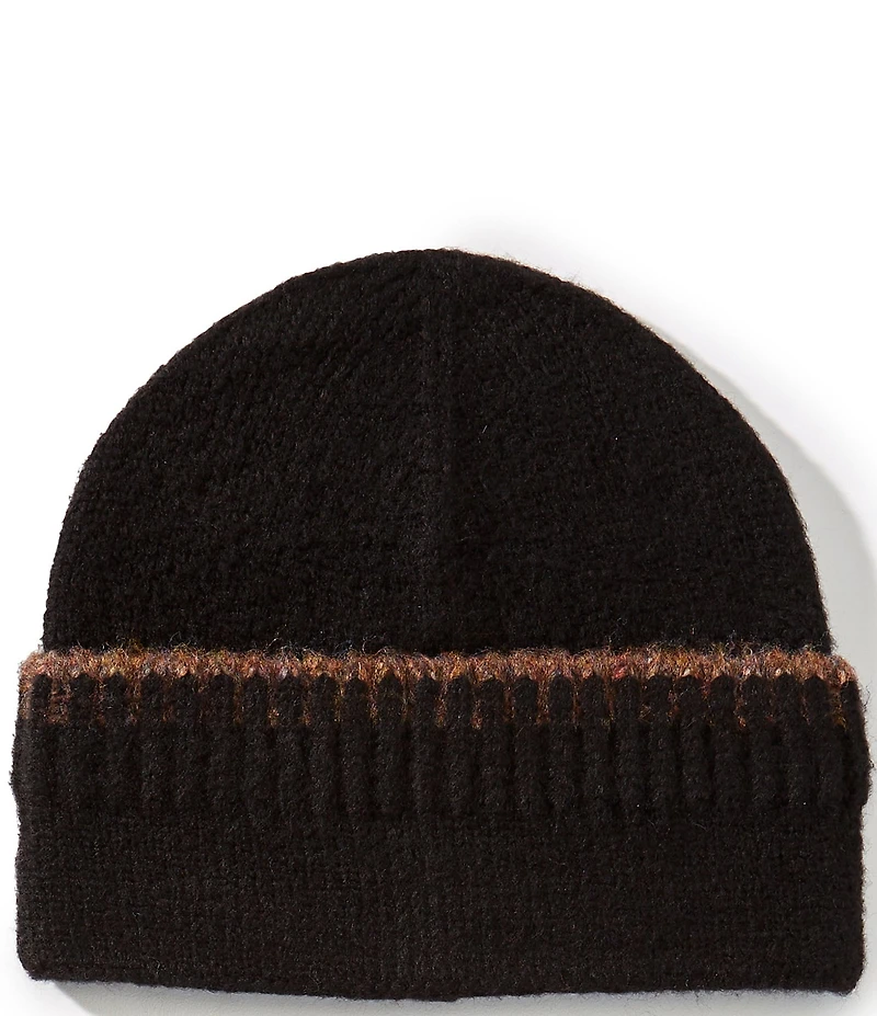 SASSO + SMYTH Solid Contrast Stitch Beanie