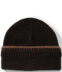 SASSO + SMYTH Solid Contrast Stitch Beanie