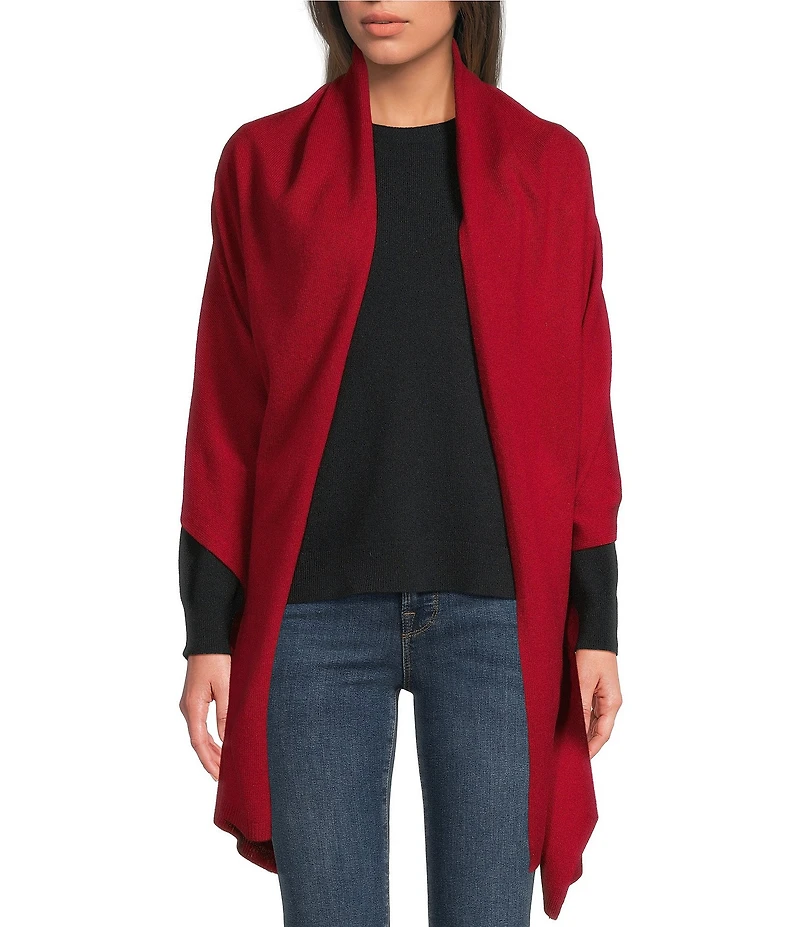 SASSO + SMYTH Wool Cashmere Knit Oblong Scarf