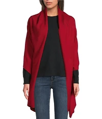 SASSO + SMYTH Wool Cashmere Knit Oblong Scarf