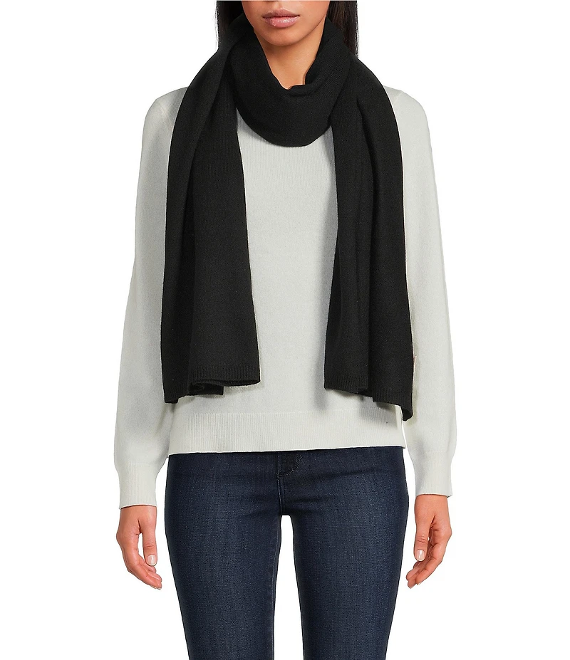 SASSO + SMYTH Wool Cashmere Knit Oblong Scarf
