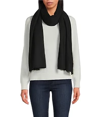 SASSO + SMYTH Wool Cashmere Knit Oblong Scarf