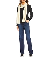 SASSO + SMYTH Wool Cashmere Knit Oblong Scarf