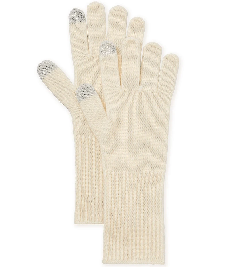 SASSO + SMYTH Wool Cashmere Tech Touch Traditional Five Finger Gloves