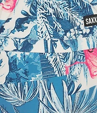 SAXX 2N1 Harbormaster Botanique 5#double; Inseam Swim Trunks