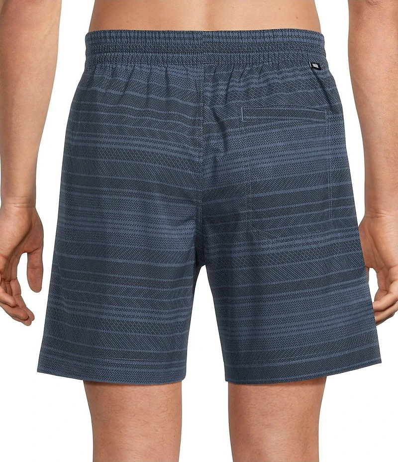 SAXX 2N1 Sea To Shore Agitated Stripe 6#double; Inseam Volley Swim Trunks