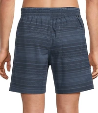 SAXX 2N1 Sea To Shore Agitated Stripe 6#double; Inseam Volley Swim Trunks
