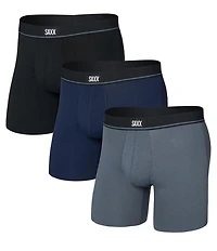 SAXX 3-Pack 6#double; Cotton Boxer Briefs