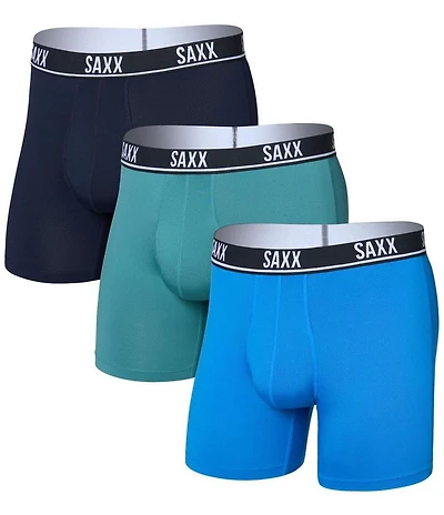 SAXX Essential Performance Mesh 6#double; Boxer Briefs 3-Pack