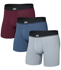 SAXX Essential Solid 6#double; Boxer Briefs 3-Pack