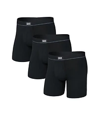 SAXX Essential Solid 6#double; Boxer Briefs 3-Pack