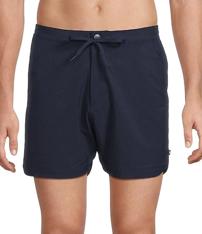 SAXX HarborMaster 2N1 Check Please 5#double; Inseam Solid Swim Trunks