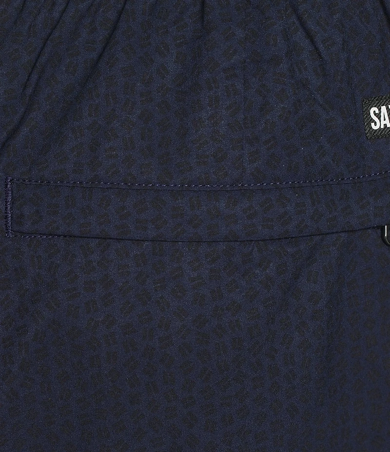 SAXX HarborMaster 2N1 Check Please 5#double; Inseam Solid Swim Trunks