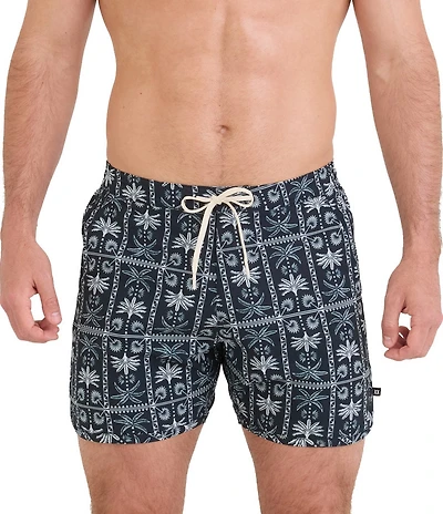 SAXX HarborMaster 2N1 Tropic Royale 5#double; Inseam Swim Trunks