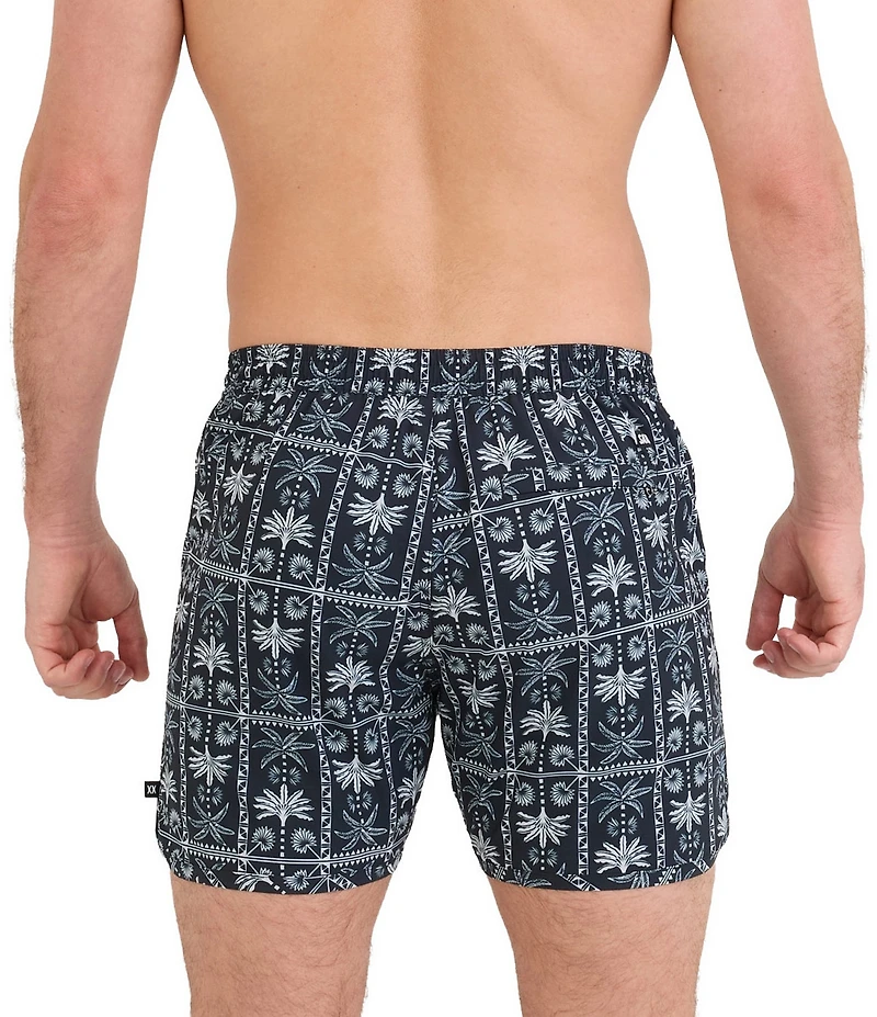 SAXX HarborMaster 2N1 Tropic Royale 5#double; Inseam Swim Trunks